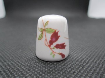 Sběratelský náprstek - Hammersley England  - květy 4, výška 2,2 cm