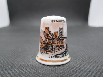 Sběratelský náprstek - Anglie - Lincolnshire, Stamford