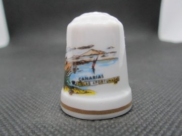 Sběratelský náprstek - Španělsko - Gran Canaria, Las Afortunadas (šťastné ostrovy)