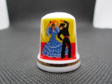 Sběratelský náprstek - Španělsko - s tanečníky Flamenco