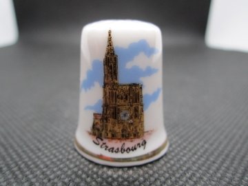 Sběratelský náprstek - Francie - Strasbourg (Štrasburk), Katedrála Notre-Dame