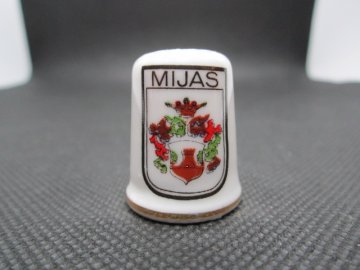 Sběratelský náprstek - Španělsko - Mijas, znak
