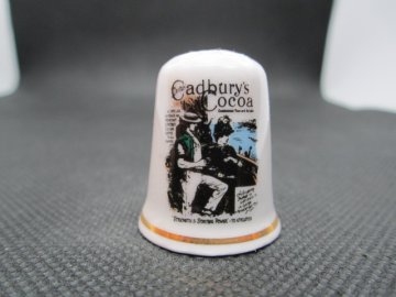 Sběratelský náprstek - Reklama - Cadbury´s Cocoa, horká čokoláda