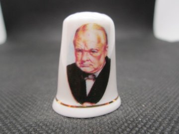 Sběratelský náprstek - Winston Churchill, bývalý premiér Spojeného království, 1874-1965