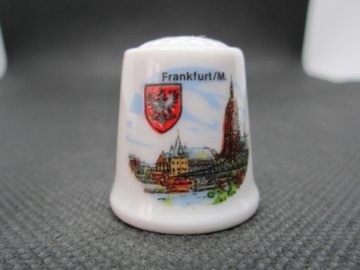 Sběratelský náprstek - Německo - Frankfurt am Main (Frankfurt nad Mohanem), se znakem