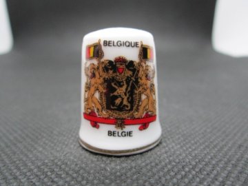 Sběratelský náprstek - Belgie - Střední státní znak