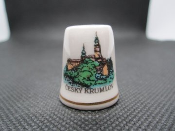 Sběratelský náprstek - Český Krumlov, značený