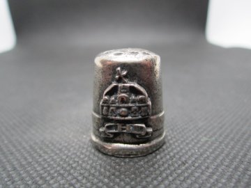 Sběratelský náprstek - 3D cínový - Maďarsko, znak, masivní