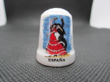 Sběratelský náprstek - Španělsko - s tanečníky Flamenco