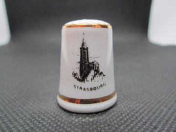 Sběratelský náprstek - Francie - Strasbourg (Štrasburk), Katedrála Notre-Dame