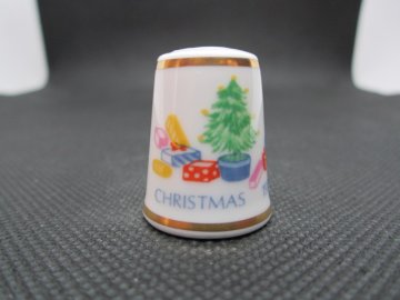 Sběratelský náprstek - Royal Worcester England - Vánoce 1980