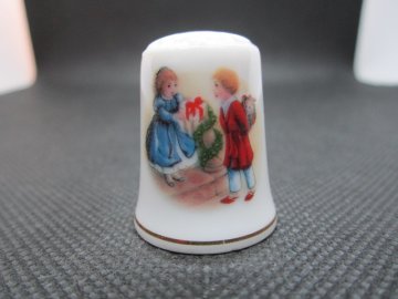 Sběratelský náprstek - Avon USA, Vánoce 1984