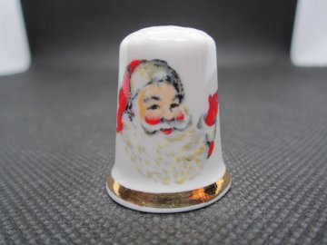 Sběratelský náprstek - Vánoční - Santa, zn. Finsbury England