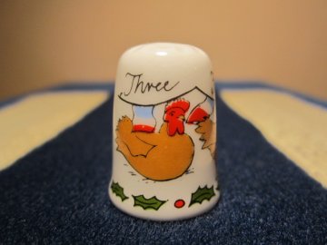 Sběratelský náprstek - Sutherland England - 3. den vánoční