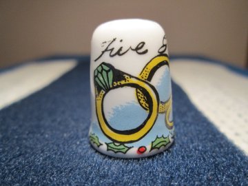 Sběratelský náprstek - Sutherland England - 5. den vánoční