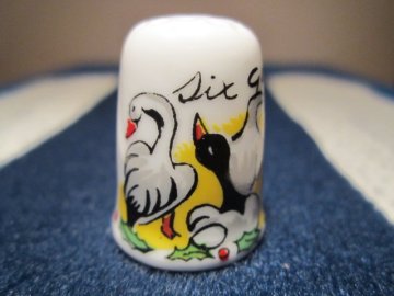 Sběratelský náprstek - Sutherland England - 6. den vánoční