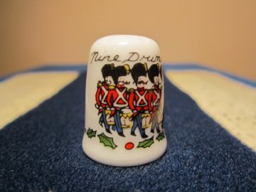 Sběratelský náprstek - Sutherland England - 9. den vánoční