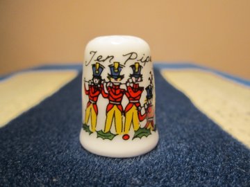 Sběratelský náprstek - Sutherland England - 10. den vánoční