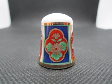 Sběratelský náprstek - TCC Hashimoto Japan - Floral panels 1, Treasures of the Orient