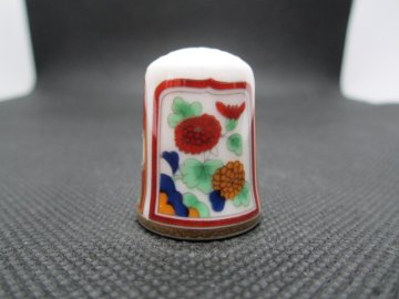 Sběratelský náprstek - TCC Hashimoto Japan - Floral panels 2, Treasures of the Orient