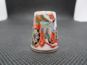 Sběratelský náprstek - TCC Izawa Japan - Flower Cart