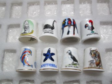 Sběratelský náprstek - Sada 8 ks - Zvířata 2, dodáváno bez zásobníku