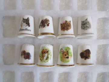 Sběratelský náprstek - Sada 8 ks - Zvířata 1, dodáváno bez zásobníku