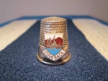 Sběratelský náprstek - 3D Anglie - Coverack, bílý kov