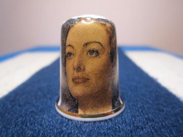 Sběratelský náprstek - Americká herečka - Joan Crawford