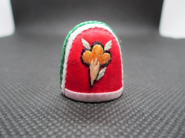 Sběratelský náprstek - Jižní Korea - Hedvábí - kaktus, ruční výroba