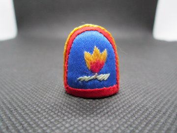 Sběratelský náprstek - Jižní Korea - Hedvábí - květy, ruční výroba