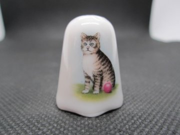 Sběratelský náprstek - TCC Bengal Bangladesh - The Pondering Cat January 1993, pro trh USA