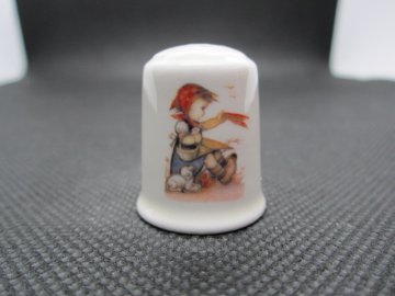 Sběratelský náprstek - M.I.Hummel - Velikonoční - Děvče s beránkem