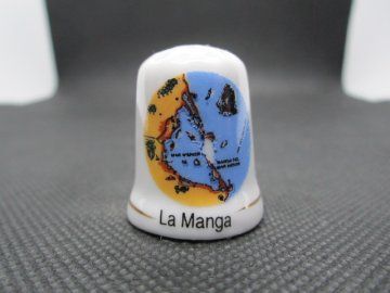 Sběratelský náprstek - Španělsko - La Manga, mapa