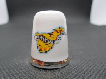 Sběratelský náprstek - Španělsko - Tenerife, mapa