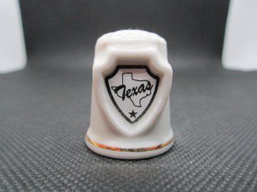 Sběratelský náprstek - 3D USA Texas - s obrysovou mapou