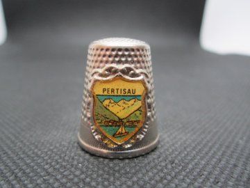 Sběratelský náprstek - 3D Rakousko - Pertisau, bílý kov