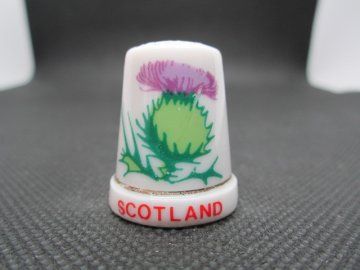 Sběratelský náprstek - Skotsko - symbol bodlák