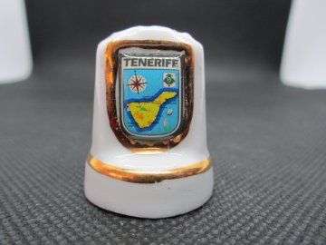 Sběratelský náprstek - 3D Španělsko - Tenerife, mapa