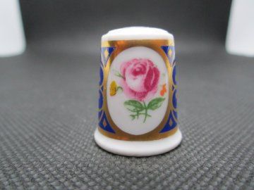 Sběratelský náprstek - Weimar Germany - Cameo Rose