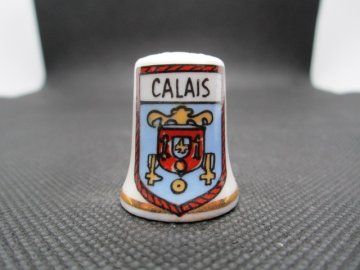 Sběratelský náprstek - Francie - Calais, znak