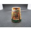 Sběratelský náprstek - Cloisonné - Tunisko, Sousse, s velbloudem a palmami