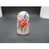 Sběratelský náprstek - Praha s kyticí, ruční výroba a malba, v.3,5cm