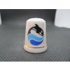 Sběratelský náprstek - USA, Sea World, s kosatkou, oboustranný