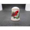 Sběratelský náprstek - Franklin Porcelain USA - Songbirds 1983, ruční malba, podpis autora