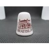 Sběratelský náprstek - Slovensko - Bratislava, hrad, glazovaná keramika