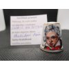 Sběratelský náprstek - Ludwig van Beethoven - Hrabáková Soňa, s certifikátem, ruční malba