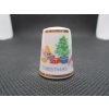Sběratelský náprstek - Royal Worcester England - Vánoce 1980