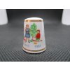 Sběratelský náprstek - Royal Worcester England - Vánoce 1981