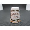 Sběratelský náprstek - Royal Worcester England - Vánoce 1982